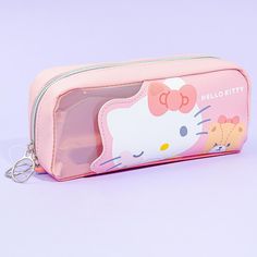 Store your pencils, pens, and other writing tools inside this super kawaii case. It features prints of Hello Kitty making a winky face! This pencil case has a double zipper closure that can zip all the way to the bottom. Cheap Kawaii Pencil Case For Back To School, Cheap Kawaii School Pencil Case, Cheap Harajuku Style Pencil Case For Gifts, Cheap Harajuku Style Pencil Case For School, School Supplies Pencil Case, Hello Kitty Pencil Case, Uni Fits, Winky Face, Hello Kitty Merchandise