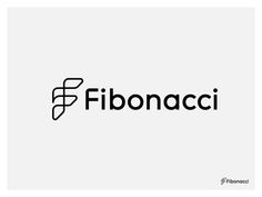 the fibonaci logo is shown in black and white, with an abstract design