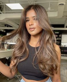 Light Brown Hair Styles, Brown Hair Styles, Old Money Brunette, Light Brown Hair Color, Fall Highlights, Balayage Hair Caramel, Beige Hair