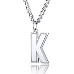 PRICES MAY VARY. ✅Initial Necklace✅ for men/women both ok, ❤ Sturdy stainless steel, not to heavy!! shiny lightweight and simple. ✅With Chain-22+2”✅You can adjust the length to your liking ❤️Smooth and comfortable curb chain. ✅Stainless Steel Necklace✅Dainty and Cute, No tarnishing or discoloration, the pendant has a nice weight to it. ✅Stainless Steel Clasp✅ size and construction are masculine, sturdy piece hold up well 💯🎁Gift Packaging: including 1 gift box+1 black velvet pouch. For daily st Initial Necklace For Men, Z Initial, Letter Necklace Initials, Monogram Necklace Gold, Letter Pendant Necklace, Gold Monogram, Monogram Necklace, Gold Initial, Send Gift