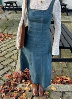 Dress In Winter Aesthetic, Outfits With Dresses Winter, Cute Maxi Dress Outfits, How To Dress Up An Outfit, Dress Fits Casual, Shoes For Winter Dresses, Light Blue Fall Outfits, Colorful Style Aesthetic, Catholic Outfits Church