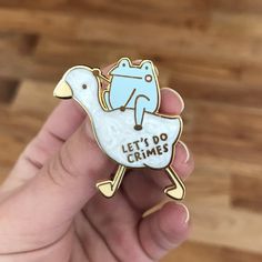 Son and Goose Pin The Frog, Pins, Design