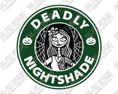 a starbucks logo with the words deadly nightshade