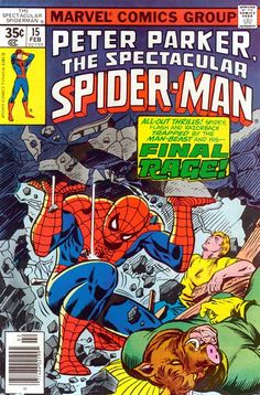 the cover to peter parker's spectacular spider - man, which is featured in an old