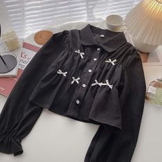 Kemeja Korean Style, Cotton Short Tops, Expensive Clothes, Trendy Dress Outfits, Modesty Fashion, Quirky Fashion, Kawaii Fashion Outfits, Trendy Fashion Tops, Korean Fashion Dress