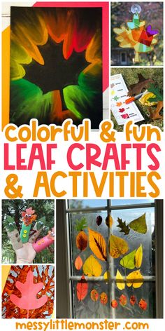 fall leaf crafts and activities for kids