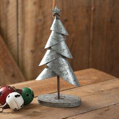 Layered Galvanized Christmas Tree - D&J Farmhouse Collections Chirmast Tree, Outside Table Decor, Galvanized Christmas Tree, Evergreen Decor, Outside Table, Recycled Christmas Tree, Mr Christmas, Farmhouse Christmas Tree, Metal Christmas Tree