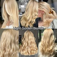 Light Golden Blonde, Golden Blonde Hair Color, Warm Blonde Hair, Blonde Hair Goals, Perfect Blonde Hair, Bright Blonde Hair, Summer Blonde Hair, Blonde Hair Transformations, Golden Blonde Hair