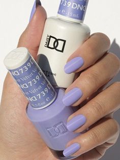 DND Gel Nail Polish Duo GEL Polish & MATCHING LACQUER DND 739 Velvet Pedi Colors, Nails 23, Cnd Nails, Band Nails, Dnd Gel Polish, Powder Nail Polish, Ombre Nail