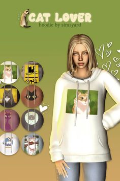 sims 4 sweater cc (cat print hoodie) Sims 4 Hoodie Cc, Sims 4 Sweater Cc, Sims 4 Hoodie, Sims 4 Sweater, Sims 4 Cc Clothes, Free Sims 4, Sims 4 Game Mods