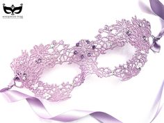 Lovely lilac princess masquerade mask with pearls, iridescent, and lilac rhinestones. Option to choose from 30 or 50 rhinestones for your lace mask. The image pictured is 30 rhinestone count. For each different rhinestone count, we will create a design similar to the stone placement pictured.  S H I P P I N G -  We can process same day or within 24 hours for rush order. 1-2 day guaranteed delivery, add item to cart, click shipping tab for rates.  Pls leave a check out note with your need date & Lilac Masquerade Mask, Light Purple Masquerade Mask, Masquerade Mask Lace, Maskerade Mask, Purple Masquerade Mask, Pink Masquerade Mask, Prom Mask, Elegant Face Mask, Purple Mask