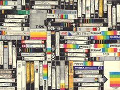 many different colored tapes are stacked together