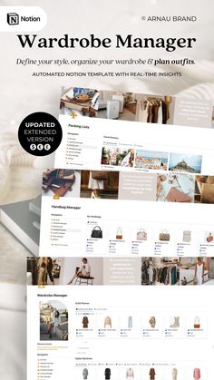 an image of a website page with many different items on the front and back pages