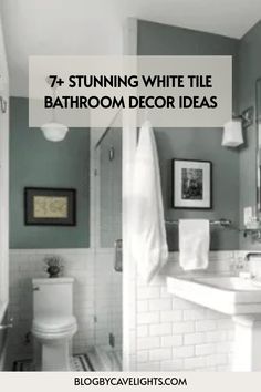 7 white tile bathroom decor ideas White Tile Bathrooms, White Tile Bathroom Decor, White Tile Bathroom Ideas, White Bathroom Decor Ideas, White Tile Bathroom, Tile Bathroom Ideas, Tile Bathrooms, Winter Table Decor, White Bathroom Designs