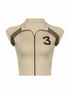 ⚡️Free Shipping 2022 Vintage Zip Up Crop Top Beige S under $15.00 in Tops&Tees at AnotherChill.com Online. Style: Casual/Street/Y2K/Punk/Hip Pop/Vintage. Fabric Content: Polyester, Spandex. Fit Type: Slim fit. Neckline: Stand Collar. Sleeve Length: Short Sleeve. : Shaped to a fitted silhouette, these crop tops featured a number pattern at the chest, with contrast paneled and short tank sleeves design, complete with zipping fastening at the front.. ✓2022 SUMMER OUTFITS. Check reviews and buy Vint Zip Up Crop Top, Street Y2k, Y2k Punk, Cropped Tops, Vintage Streetwear, Streetwear Women, Mode Inspiration, Dream Clothes, Vintage Fabric