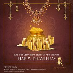 the happy dhanteras festival is going on