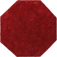 a red rug on a white background