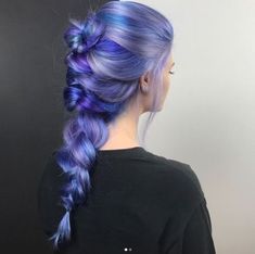 Funky Hair Colors, Blue Purple Hair, Mermaid Hair Color, Dyed Hair Pastel, Balayage Blond, Ombre Blond, Hair Color Purple, Scene Hair, Dye My Hair