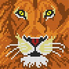 a close up of an animal made out of squares