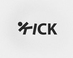 the word flick is written in black on a white background