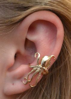 Ear Cuff Gold, Wrap Earrings, Gold Ear Cuff, Silver Ear Cuff, Girly Jewelry, Dream Jewelry