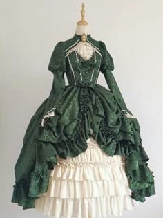 Gaun Abad Pertengahan, Old Fashion Dresses, Old Dresses, Fantasy Gowns, Fairytale Dress, Fantasy Dress, Historical Dresses, Lolita Dress, Lolita Fashion