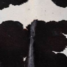 the black and white cowhide is very soft