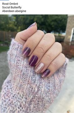 Fall Color Street, Dark Gel Nails, Nails Hacks, Color Street Fall, Ombre Rose