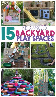 15 backyard play spaces for kids that are easy to build and great for playing in the yard