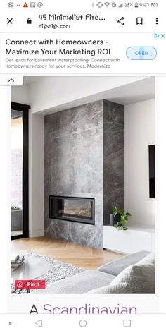 an instagramted photo of a fireplace in a living room