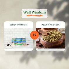 Whey vs. Plant-based Proteins. What's the difference? Whey protein powder is made from cow’s milk, it contains all essential amino acids and BCAAs. Plant-based protein powders are derived from various types of vegan and vegetarian sources and have their own, varying amino acid profiles. Whey also does contain small amounts of lactose while plant protein is lactose-free. Well Wisdoms whey protein powder is made with the highest quality ingredients to support your optimal health. Shop now! Protein Facts, Types Of Vegans, Powder Supplements, Protein Products, Plant Based Protein Powder, Milk It, Healthy Immune System, Protein Powders, High Quality Protein