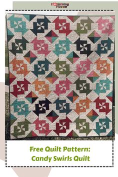 Free Quilt Pattern Candy Swirls Quilt Free Candy, Girls Quilts