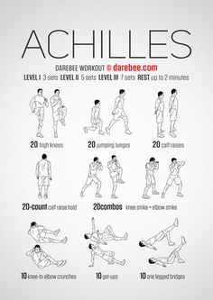 an exercise poster showing how to do exercises