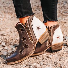 Boot Pattern, Freebird Boots, Street Accessories, Cowboy Ankle Boots, Handcrafted Boots, Boots Patterns, Freebird By Steven, Leather Boot, Outfit Combinations