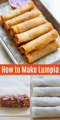 how to make lumpa spring rolls with step by step instructions for making them at home