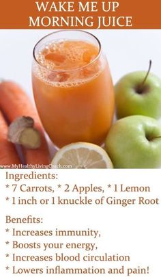 a recipe for wake me up morning juice