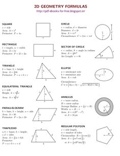 a sheet of paper with different shapes and numbers on it, including the words in spanish