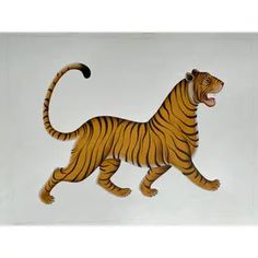 an image of a tiger that is on the wall