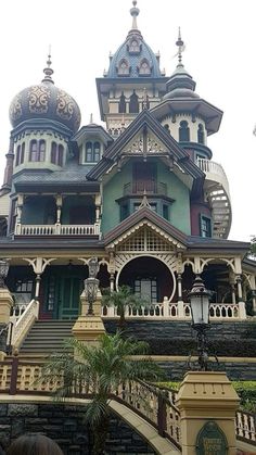 an ornate building with many windows and balconies