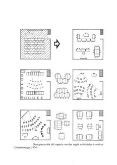 the floor plan for an office with several tables and chairs, including two desks