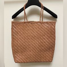 For Your Consideration: A Leather Woven Handbag By Dragon Diffusion. Light Tan In Color, New With No Tags, Never Worn. Comes With A Dragon Diffusion Dust Bag. Modern Brown Straw Bag With Top Carry Handle, Modern Rectangular Bags For Market, Modern Rectangular Hobo Bag With Braided Handles, Elegant Market Bags With Braided Handles, Luxury Natural Rectangular Hobo Bag, Modern Bags With Leather Handles For Market, Natural Satchel Box Bag For Shopping, Modern Bags With Braided Handles In Natural Color, Natural Satchel With Dust Bag For Shopping