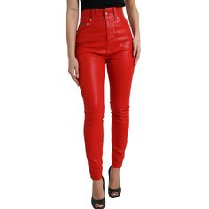 Indulge In The Epitome Of Italian Craftsmanship With Our Exquisite High-Waisted Stretch Denim Jeans From Dolce & Gabbana. Designed To Flatter Your Silhouette, These Vibrant Red Jeans Blend Classic Chic With Modern Versatility. Perfect For Your Standout Moments, They Promise Comfort And Luxury In Every Stitch. Color: Red Material: 98% Cotton 2% Elastane Zipper Closure Logo Details Made In Italy We Are A Small Business Located In Beautiful Minneapolis, Mn, Founded By Leadership With Over Two Decad Luxury Bottoms With Five Pockets, Chic High Waist Red Jeans, Chic Red High-waist Jeans, Chic Red High Waist Jeans, Red High Waist Jeans With Five Pockets, Designer Fitted Bottoms For Spring, Luxury Red Fitted Bottoms, Luxury Fitted Red Bottoms, Chic Fitted Red Jeans