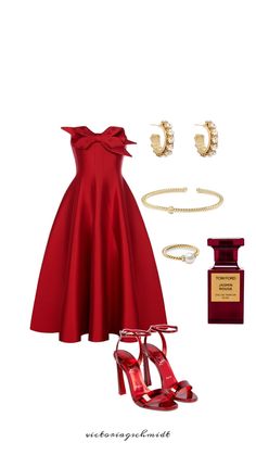 Dreamy Wardrobe, Elegant Clothes, Outfit Red, Ootd Dress, Red Dresses, Summer Wedding Dress, Brunch Outfit, Modest Fashion Outfits, Download Books