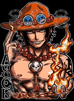 tshirt printing design illustration Port Gas D Ace Wallpaper, Ace One Piece Drawing, Portgas D Ace Wallpapers, One Piece Ace Wallpaper, Portgas D Ace Tattoo, Portgas D Ace Manga, Ace One Piece Wallpapers, Portgas D Ace Fanart, Ace D Portgas