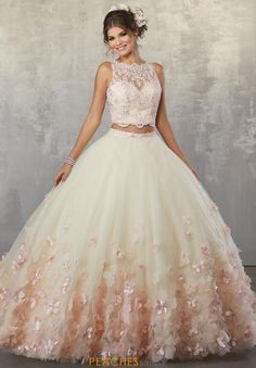 Vizcaya Quinceanera Two Piece Dress 89175 Two Piece Quinceanera Dresses, Quinceñera Dresses, Quinceanera Dresses Pink, Two Piece Gown, Pretty Quinceanera Dresses, Ball Gown Skirt, Mori Lee, Sweet 16 Dresses, Beauty Dress