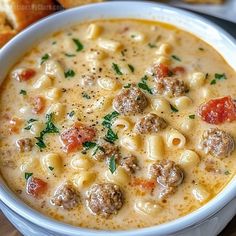 Soup Recipes Sausage Tortellini, Chicken Sausage Recipes Soup, Creamy Parm Italian Sausage Ditalini Soup, Parmesan Ditalini Soup, Creamy Italian Sausage Pasta Soup, Sausage Cream Cheese Soup, Creamy Parmesan Ditalini Soup, Creamy Sausage Parmesan Soup, One Pot Pasta With Sausage