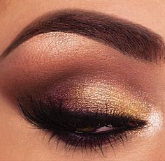 Wedding Guest Eye Makeup Brown Eyes, Smoky Bridal Eye Makeup, Brown Gold Eyeshadow Looks, Brown Gold Smokey Eye Makeup, Night Out Makeup Looks Brown Eyes, Soft Glam Makeup Looks For Brown Eyes, Copper Makeup Look Brown Eyes, Best Eye Makeup For Brown Eyes, Evening Makeup For Green Eyes