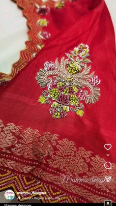 Vasanthi Creations, Blouse Works, Blouse Ideas, Pattu Saree Blouse Designs, Aari Blouse, Maggam Works, Diy Embroidery Designs, Aari Work Blouse, Simple Blouse Designs