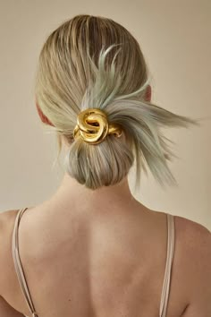 Glossy Knot Pony Cuff | LELET NY Hair Knot, Simple Chic, Ponytail Holders, Girls Hair Accessories, Hair Tie, Hair Accessories For Women, Summer Hairstyles, Hair Ties, Hair Inspo