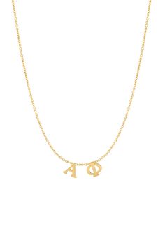 Celebrate sisterhood and commemorate an unforgettable time of your life. Designed in our original Spaced Letter style, BYCHARI is the first to do sorority necklaces in this super chic and special way. Rush to get yours, or give a sentimental gift to pledge your love to someone close to you. Always better when wearing your letters! Click here to add a diamond to your custom necklace! Expected shipping in 3-4 weeks. Aphi Merch, Alpha Phi Sorority, Time Of Your Life, Alpha Phi, Sentimental Gifts, Custom Necklace, Sorority, Diamond Jewelry, Rush